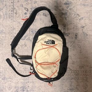 The North Face Borealis sling pack gravel retro orange TNF